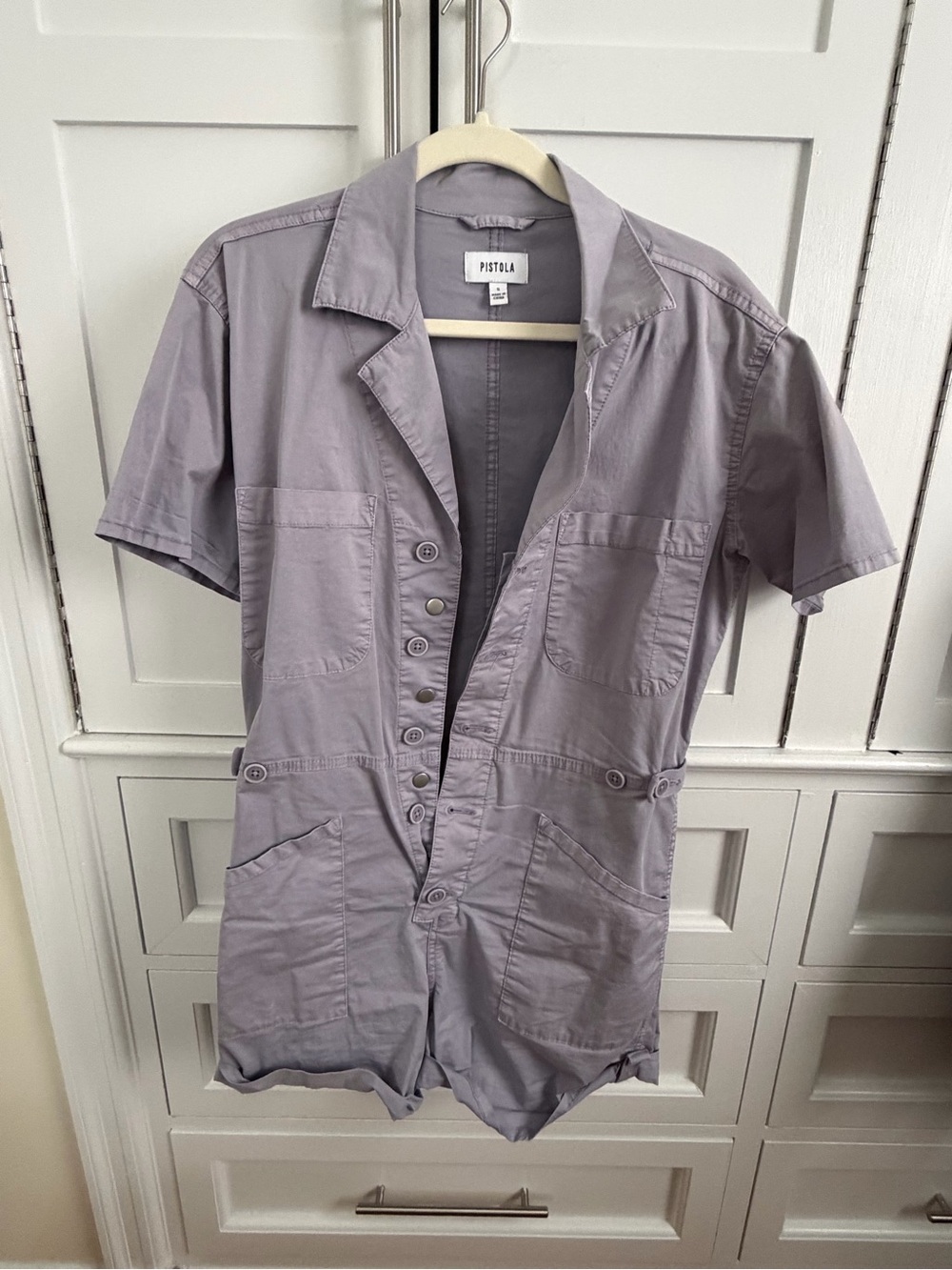 Pistola Lavender Short Sleeve Utility Romper